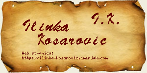 Ilinka Košarović vizit kartica